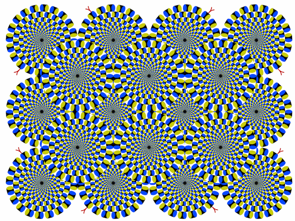 Professor KITAOKA's rotating snake illusion